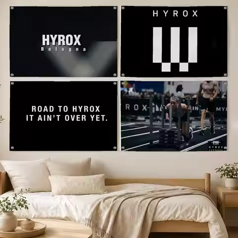 HYROX Fitness Competition Flags Room Bedroom Home Outdoor Wall Hanging Concert Printed Background De