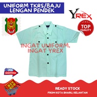 Baju TKRS / Uniform TKRS (Kadet Remaja Sekolah) - Hijau Muda untuk sekolah rendah (LENGAN PENDEK)