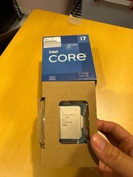 ［全新僅拆封］Intel Core I7-12700F 中央處理器 盒裝(沒有附原廠風扇）