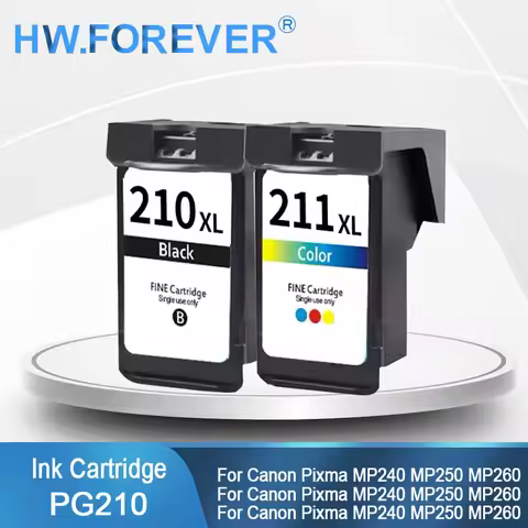 PG210 CL211 210 211 Compatible Ink Cartridge 210XL 211XL For Canon Pixma MP240 MP250 MP260 MP270 MP2