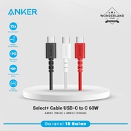 Anker Powerline Select+ USB-C to C 60W PD Super Fast Charger A8032