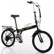 ST/💝20Inch Folding Variable Speed Bicycle Female Male Adult Student Ultra-Light Portable Folding Leisure Bicycle Factory