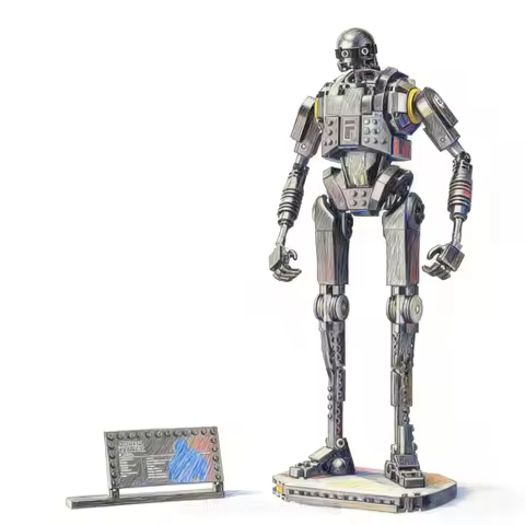 K-2SO safety robot building blocks, 845kel, assembly building blocks, children's boy toys, Christmas