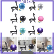 [Colaxi2] Yoga Ball Chair, Yoga Ball Seat Multifunctional, Anti Slip, Office Ball Chair, Fitness Yoga Ball Chair for Gym