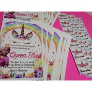 3r size Invitation card with white envelope