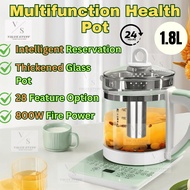 1.8L Portable Multi-Function Health Pot Kettle 28 Modes Electric Thick Glass Kettle Keep Warm Kitche