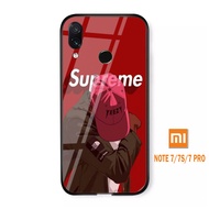 Softcase Glass Kaca Xiaomi Redmi Note 7 / 7S / 7 Pro - J102 - Casing Hp Xiaomi Redmi Note 7 / 7S /