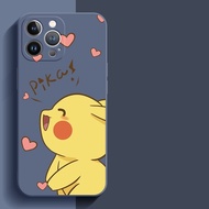 Shockproof suitable for iPhone 7 8 Plus X XS Max XR 11 12 13 14 pro max Nice Pikachu Straight Edge Protective Phone Case