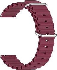 ONE ECHELON Quick Release Watch Band Compatible With Fossil Commuter Silicone Ocean Band Style Replacement Strap