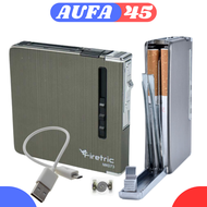 KOTAK ROKOK ALUMINIUM ISI 20 SLOT DENGAN KOREK ELECTRIK ANTI AIR TEMPAT ROKOKK KEREN PLUS KOREK ISI