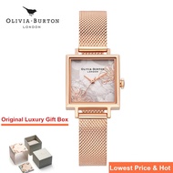 AUTHENTIC Olivia Burton Watch OB Woman Abstract Florals Rose Gold Wristwatch