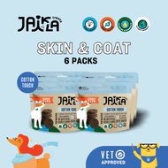 [6 Packs] JAIKLA ขนมสุนัขเพื่อสุขภาพ สูตร COTTON TOUCH บำรุงสุขภาพผิวและขน