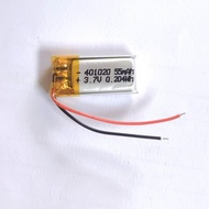 3.7v 55mah 401020 Li-Po li ionแบตเตอรี่ สำหรับMp3 MP4 กล้องติดรถยนต์