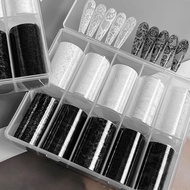 Black And White Nail Sticker Paper Popular Among Online Influencers Helps Enhance Personality W1t8