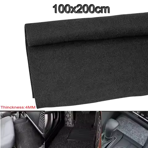 100x200cm Black Underfelt Carpet for Speaker,Sub Box Carpet, Auto,RV,Boat,Marine,Truck,Car Trunk Fel