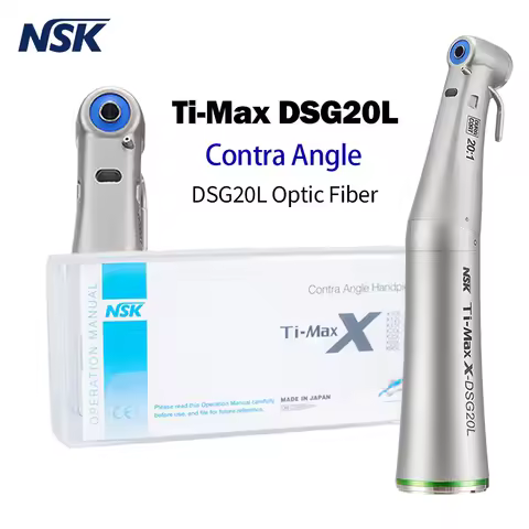 NSK Dental Contra Angle Ti-Max DSG20L Optic Fiber 20:1 Detachable External&Internal Cooling Dental S