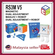 MOYU RS3M V5 3×3 (MAGNETIC/ DUAL ADJUSTMENT/ MAGLEV / BALL CORE UV COATED + ROBOT) SPEEDCUBE