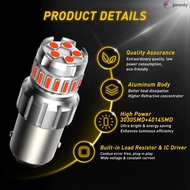 S25 P21W 1157 P21/5W LED Light Bulb - Red DRL BAY15D T25 Position Signal Brake Lamp