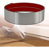 Metal Kick Plate, Self-Adhesive Kickplate, Baseboard Molding Trim, Anti-Scratch Base Cover for Wall,