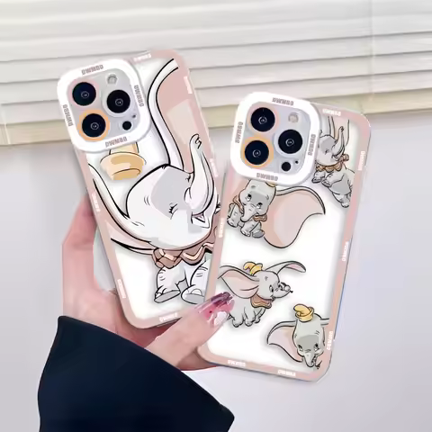 Disney Cartoon Dumbo Cover Clear Phone Case For VIVO V20 V21 V23 V25 V27 V27E V29E Y15S Y16 Y17 Y19 