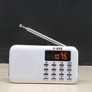 ลำโพงวิทยุพกพา ลำโพงอ่านMp3 อ่านUSBได้/อ่านMicro SD Cardได้ รุ่น V-899