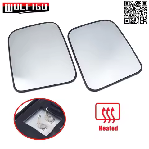 2PC Heated mirror glass Left Right for NISSAN PICK-UP 1998-2005 PATROL Y61 1997-2013 NAVARA D22 1997