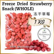 Freeze Dried Strawberry Snack 1KG Whole | 冻干草莓脆水果 | Freeze Dried Strawberries Crispy | Ready to Eat