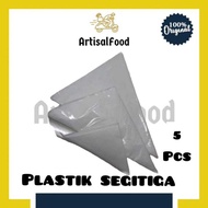 (5 SEEDS) STANDARD Triangle Plastic PIPING BAG/ Papping Bag/ Cake Decorating Cone/