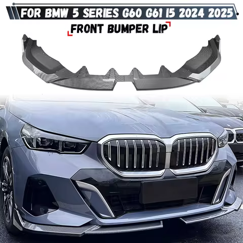 Car Front Bumper Lip Splitter Body Kit Bumper Lip Deflector Lip For BMW 5 Series G60 G61 520d 530e 5