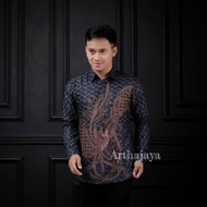 Batik kemeja lengan panjang batik cowok batik pria dewasa batik bige size m l xl xxl 3xl 4xl 5xl 6xl