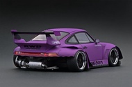 1/18 IGNITION IG MODEL PORSCHE 993 RWB ROTANA UNGU DIECAST BUKAN