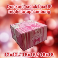 Box Kardus Snack Kue 12X12 12X14 12X16 / Dus Kotak Roti Kue Snack