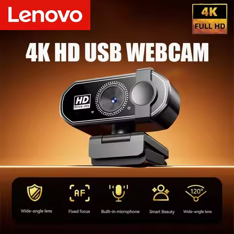 Lenovo Q27 4K Webcam 2K Autofocus Streaming Web Cam 1080P Full HD Video Camera With Microphone For P