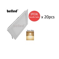 LED Downlight (Square) 9 Watt 4 inch LED Downlight wholesale 20pcs - WarmWhite