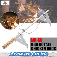 CAMPINGMOON Bbq Chicken Grill Rotate Bbq Chicken Rack Spin Grill Chicken Rack Barbeque Grill Outdoor