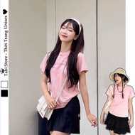 Baby Tee MOND Pink T-Shirt Hot Trend Freesize