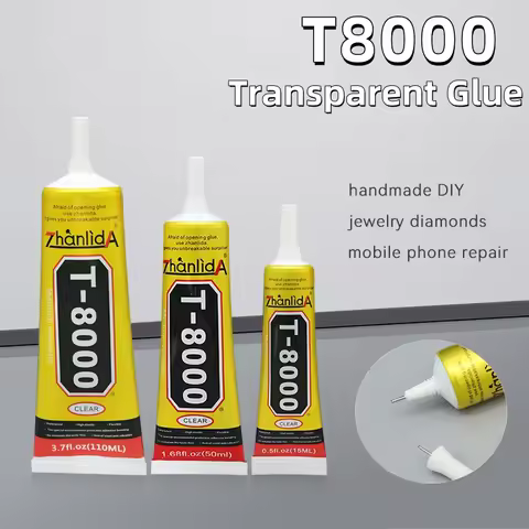 Zhanlida T8000 15/50/110ML Clear Cell Phone Adhesive MultiPurpose Repair Electronic Component Glue w