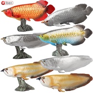 New Product Simulation Ocean Model Freshwater Fish Animal Toy Silver Arowana Red Arowana Golden Arow