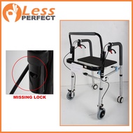 Less Perfect Slightly Damage#346 919 Adult Walker Rollator with Seat and Safety Brakes