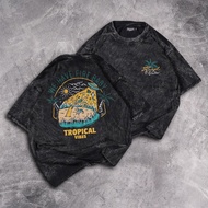 T-shirt Oversized Wash Distro FENNEL VIBES 9134