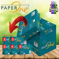 PaperOne A4 Copier Paper 75gsm 1 box (500sheets x 5reams) 1 ctn/ 1 ream kertas plain paper high spee