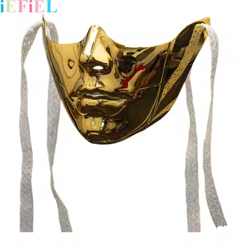 Creative Phantom Mask Plastic Self-tied Strap Venetian Mask Masquerade Anime Mask Half Face Mask for