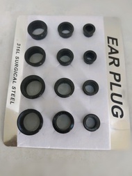 ROBAGIN TK9 anting plug 1 set  karet metal piercing punk pria wanita korea keren murah bts Punk hip 
