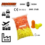 (500 Pieces/Pack) SNR 37dB Refill Pack Disposable Uncorded Foam Earplug Hearing Protection FEP-03D-R