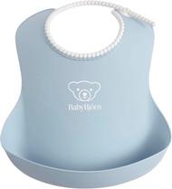 [Baby Bjorn] Bib Baby Bjorn [Japanese genuine product guaranteed] Baby Bib  Single item 【Powder gree