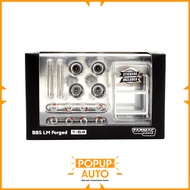 Tarmac Works Parts 64 Rim Set - BBS LM Matt Black Polish T64W-001-BR Diecast Vehicles / Car Toy