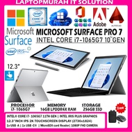 MICROSOFT SURFACE PRO 7  - INTEL CORE i7-1065G7 10TH GEN WITH KEYBOARD & STYLUS PEN [16GB LPDDR4X RA
