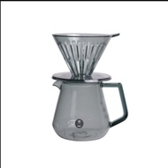 【手沖咖啡壺組套裝】 TIMEMORE泰摩 | 樹脂冰瞳濾杯套裝 黑/白