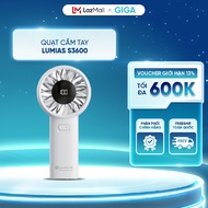 Quạt cầm tay Lumias S3600 - 3600mAh 5 cấp độ gió - Màn hình LED hiển thị cấp độ gió