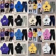 GIRL BOY KIDS SET SWEATER HOODIE COTTON BORONG MURAH HOODIES SET BUDAK SWEATERS BAJU BUDAK LELAKI PEREMPUAN